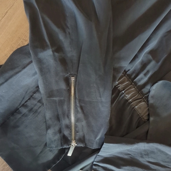 Jones New York Satin Open-Front Blazer Jacket - Vintage Black 90s - Picture 3 of 5